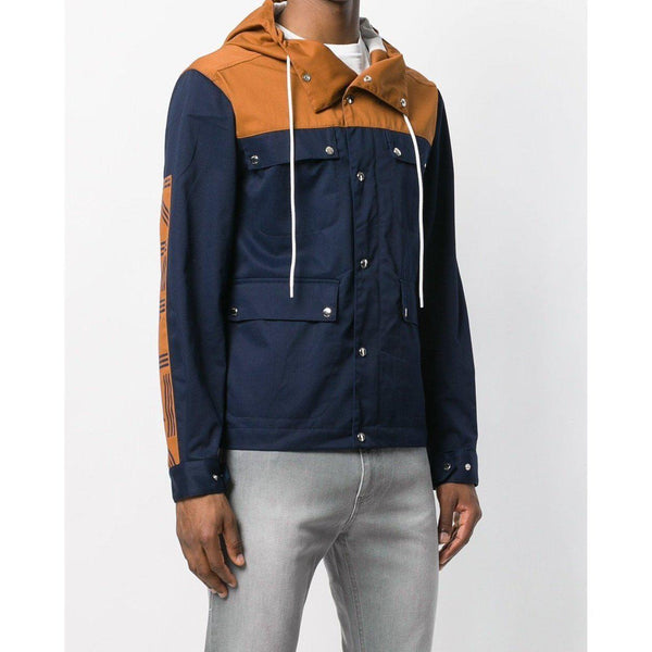 KENZO PARIS Hooded Jacket, Navy Blue-OZNICO