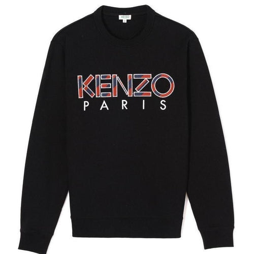 KENZO Paris Logo Sweatshirt, Black-OZNICO