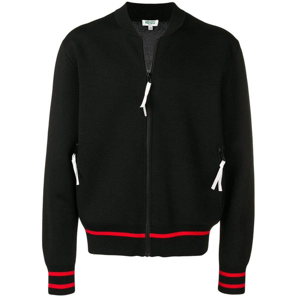 KENZO Paris Varsity Jacket, Black-OZNICO