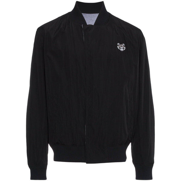 Kenzo logo-embroidered bomber jacket - Green