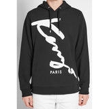 KENZO Signature Hooded Sweatshirt, Black-OZNICO