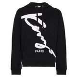 KENZO Signature Hooded Sweatshirt, Black-OZNICO