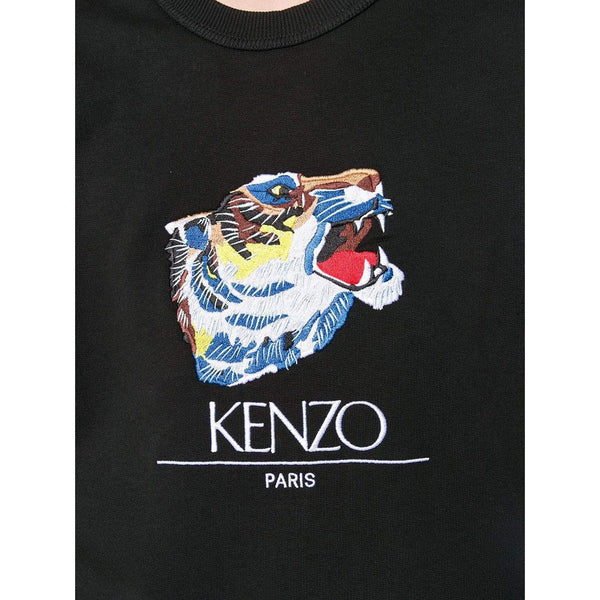 KENZO Tiger Head Sweatshirt, Black-OZNICO