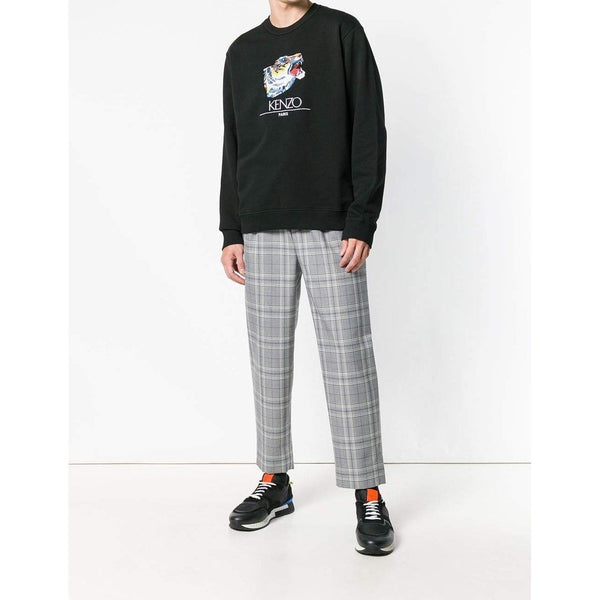 KENZO Tiger Head Sweatshirt, Black-OZNICO