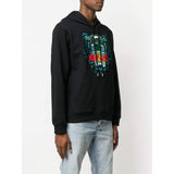 KENZO Tiger Hoodie, Black-OZNICO