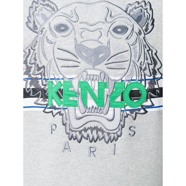 KENZO Tiger Sweatshirt, Pale Grey-OZNICO