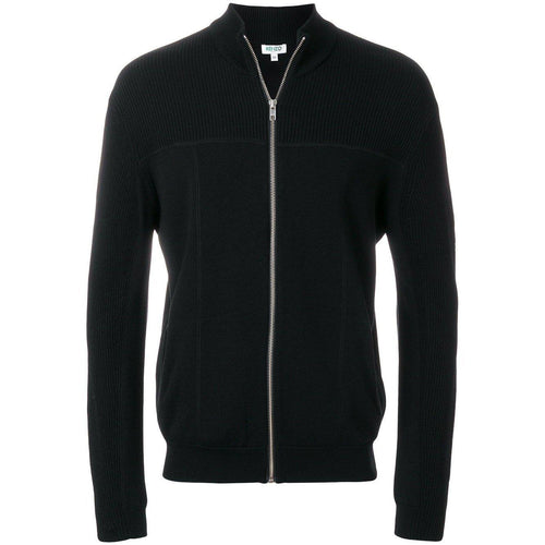 KENZO Zipped Cardigan, Black-OZNICO