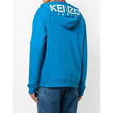 KENZO Zipped Hoodie, Duck Blue-OZNICO