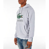 LACOSTE Big Croc Graphic Hoodie, Silver Chine-OZNICO