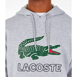LACOSTE Big Croc Graphic Hoodie, Silver Chine-OZNICO