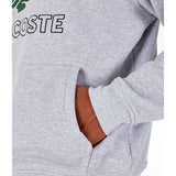 LACOSTE Big Croc Graphic Hoodie, Silver Chine-OZNICO