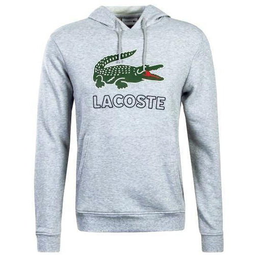 LACOSTE Big Croc Graphic Hoodie, Silver Chine-OZNICO