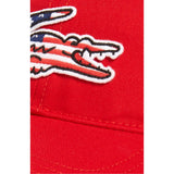 LACOSTE Cap, Red Appliqué Croc – OZNICO Big Baseball USA