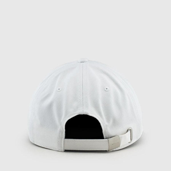 LACOSTE Big Croc USA Appliqué Baseball Cap, White-OZNICO