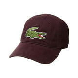 LACOSTE Large Croc Gabardine Cap, Bordeaux-OZNICO