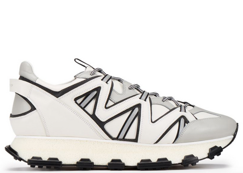 LANVIN Lightning Runner Sneaker, White/ Anthracite-OZNICO