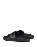 LANVIN Logo Pool Slides, Black-OZNICO