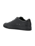 LANVIN Low-Top Logo Sneakers, Black-OZNICO