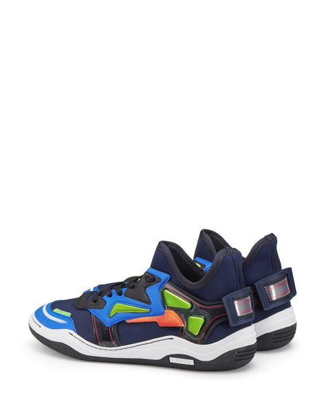 LANVIN Neoprene Diving Sneaker, Dark Blue-OZNICO