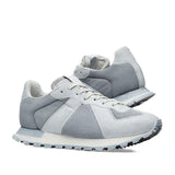 MAISON MARGIELA 22 Painted Retro Runner Sneaker, Grey/ White-OZNICO