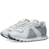 MAISON MARGIELA 22 Painted Retro Runner Sneaker, Grey/ White-OZNICO