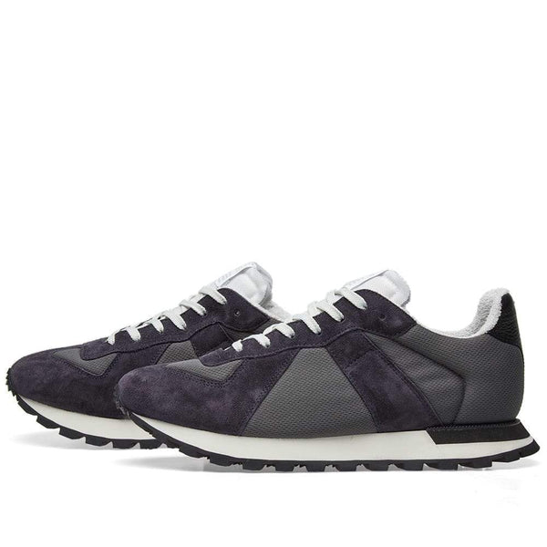 MAISON MARGIELA 22 Retro Runner Sneaker, Ashphalt/ Navy-OZNICO