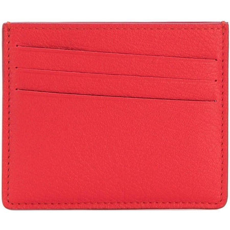 MAISON MARGIELA Logo Embossed Cardholder Wallet, Silver