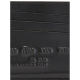 MAISON MARGIELA Logo Credit Card Holder, Black-OZNICO