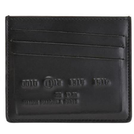 MAISON MARGIELA Logo Embossed Cardholder Wallet, Silver