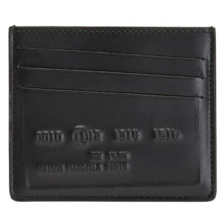 MAISON MARGIELA Logo Embossed cardholder Wallet, Blue