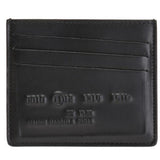 MAISON MARGIELA Logo Credit Card Holder, Black-OZNICO