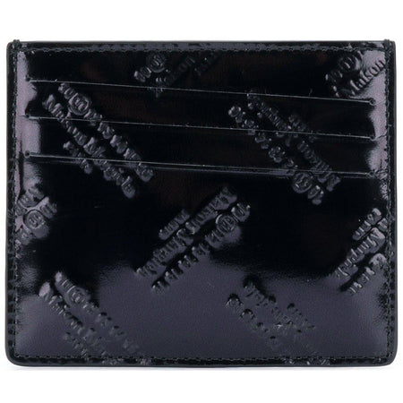 MAISON MARGIELA Logo Embossed Cardholder Wallet, Silver
