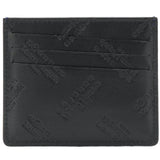 MAISON MARGIELA Logo Embossed cardholder Wallet, Blue-OZNICO