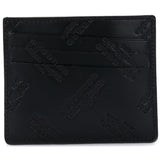 MAISON MARGIELA Logo Embossed Cardholder Wallet, Silver-OZNICO
