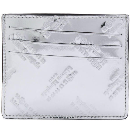 MAISON MARGIELA Logo Embossed Cardholder Wallet, Black