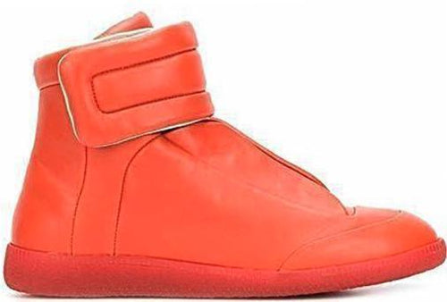 MAISON MARGIELA Men's Future Hi-Top Sneaker, Orange-OZNICO