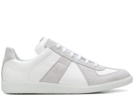 LANVIN Suede and Patent Cap-Toe Sneaker, Black