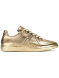 MAISON MARGIELA Replica Low Trainer, Metallic Gold-OZNICO