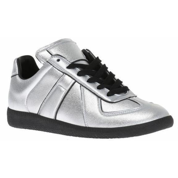 MAISON MARGIELA Replica Low Womens Trainer, Silver-OZNICO