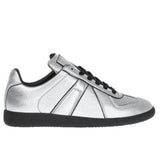 MAISON MARGIELA Replica Low Womens Trainer, Silver-OZNICO