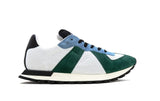 MAISON MARGIELA Retro Runner Sneaker, Green/ Light Blue-OZNICO