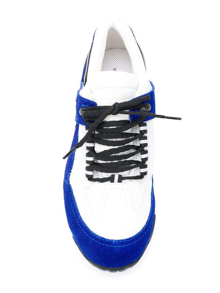 MAISON MARGIELA Security Sneakers, White/ Blue-OZNICO