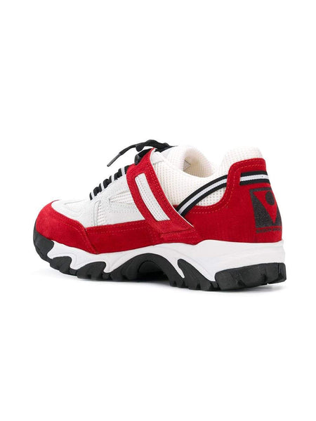 MAISON MARGIELA Security Sneakers, White/ Red-OZNICO