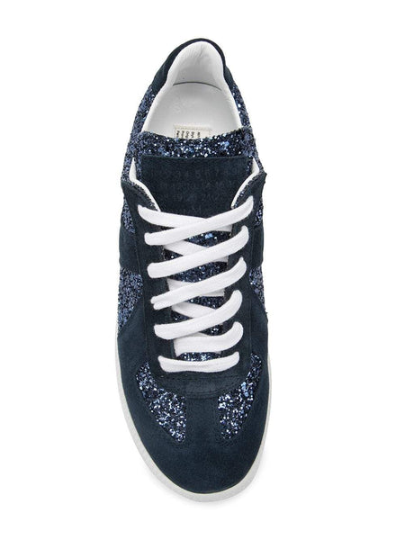 MAISON MARGIELA Women's Glitter Replica Sneakers, Dark Purple – OZNICO