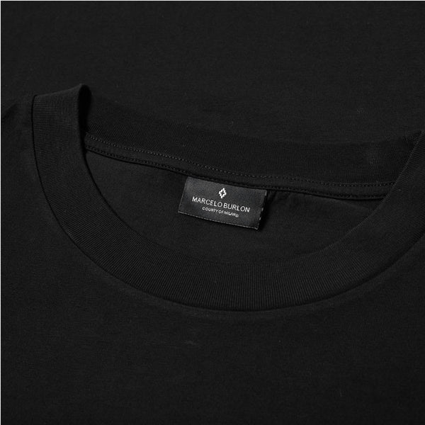 MARCEL BURLON Dove T-Shirt, Black/White-OZNICO