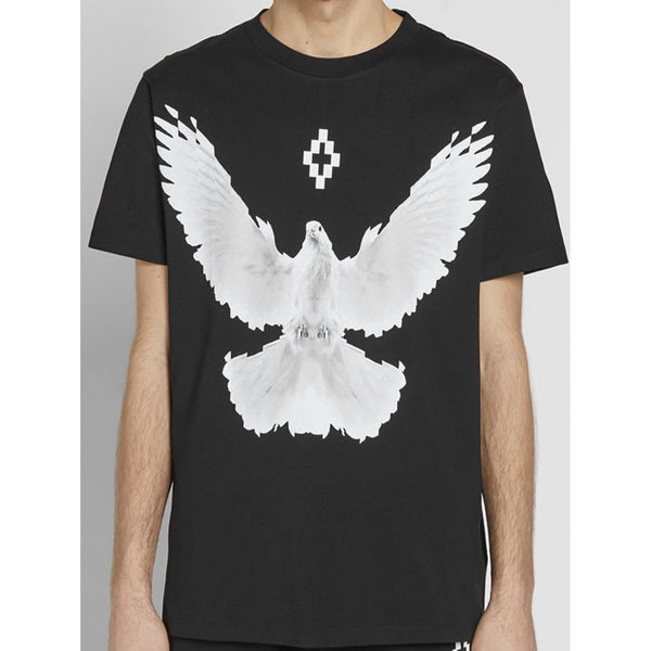 MARCEL BURLON Dove T-Shirt, Black/White-OZNICO