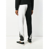 MARCELO BURLON Bicolor Wing Joggers, White/ Black-OZNICO