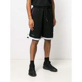 MARCELO BURLON Chicago Bulls Tape Shorts, Black/ Multi-OZNICO