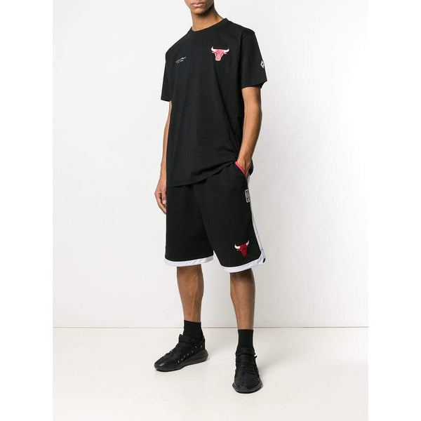 MARCELO BURLON Chicago Bulls Tape Shorts, Black/ Multi-OZNICO