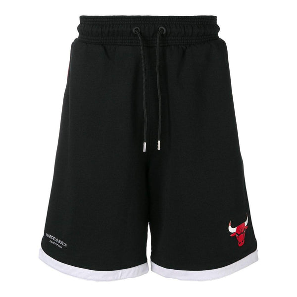 MARCELO BURLON Chicago Bulls Tape Shorts, Black/ Multi-OZNICO